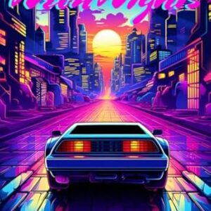Neon Nights: A Synthwave Coloring Book